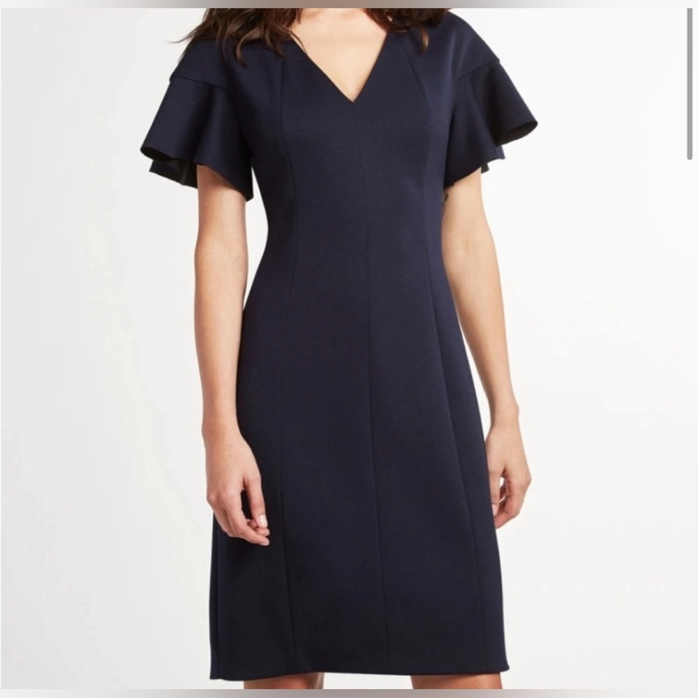 Elie Tahari Navy Geraldine Dress